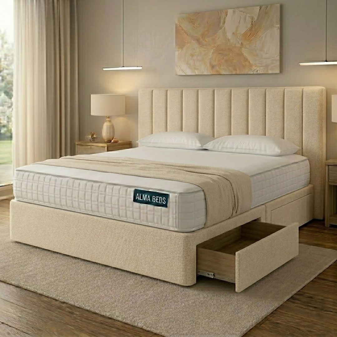 Natural Cream Prague Divan Bed