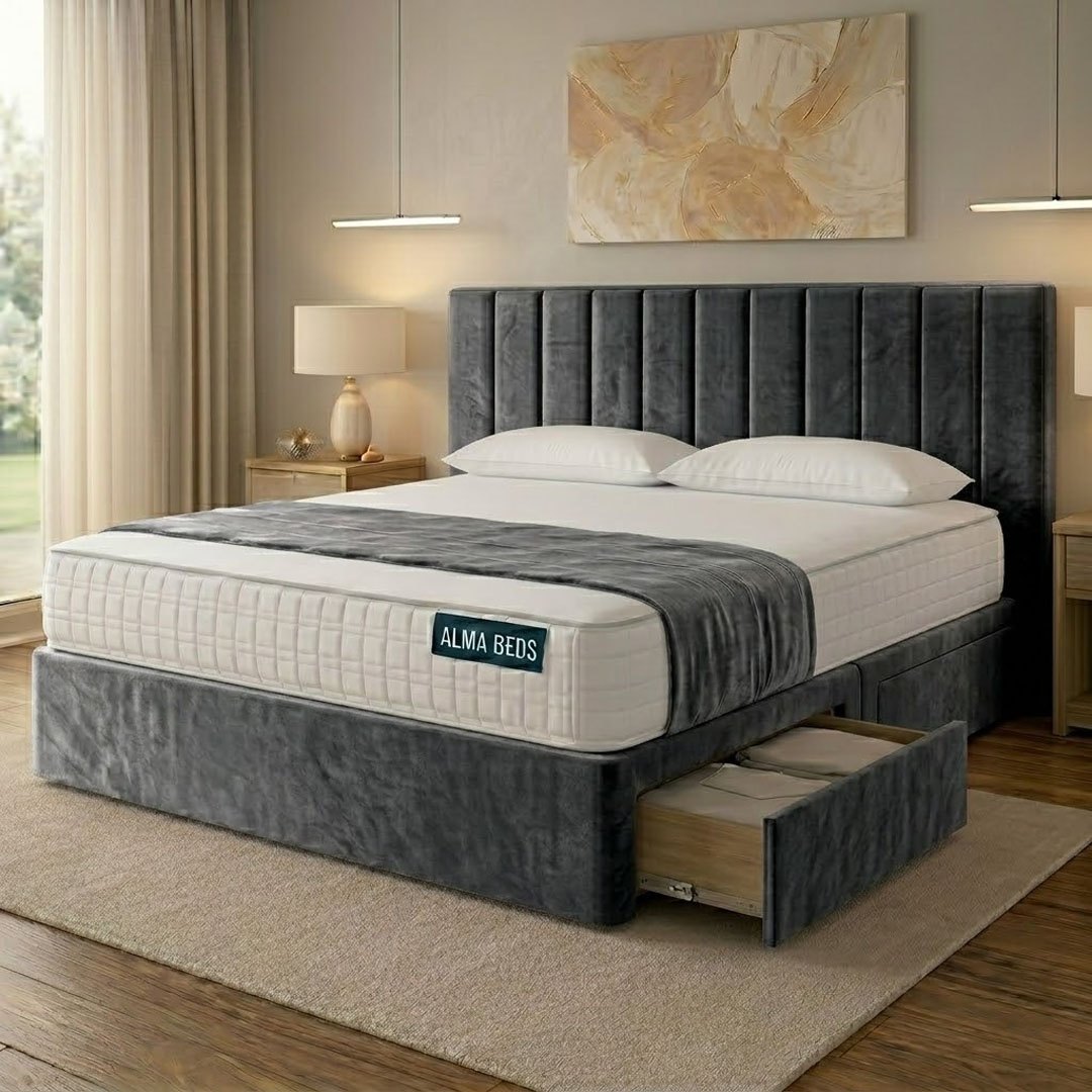 Charcoal Prague Divan Bed