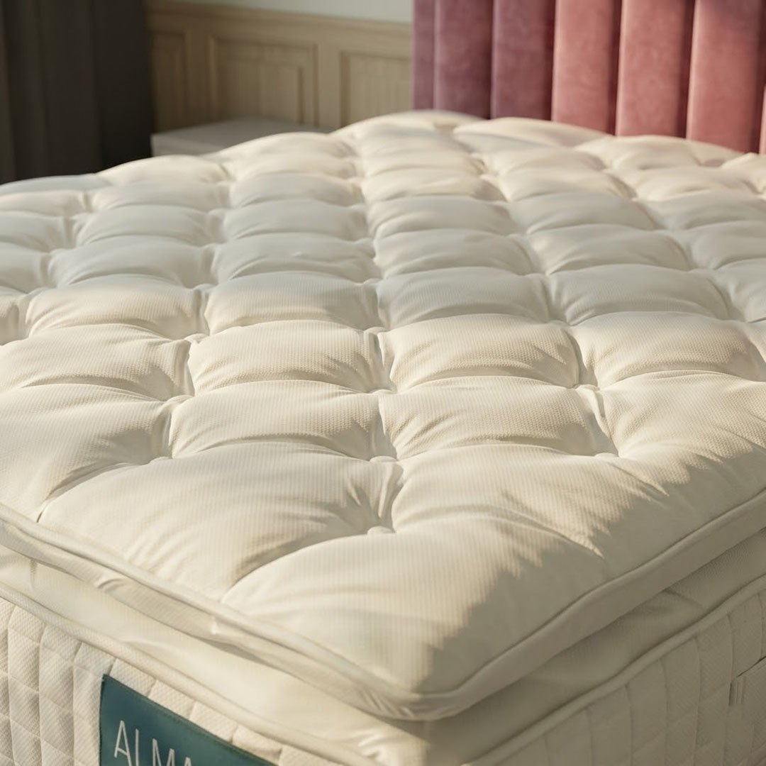 Alma Beds pillow-top mattress close-up
